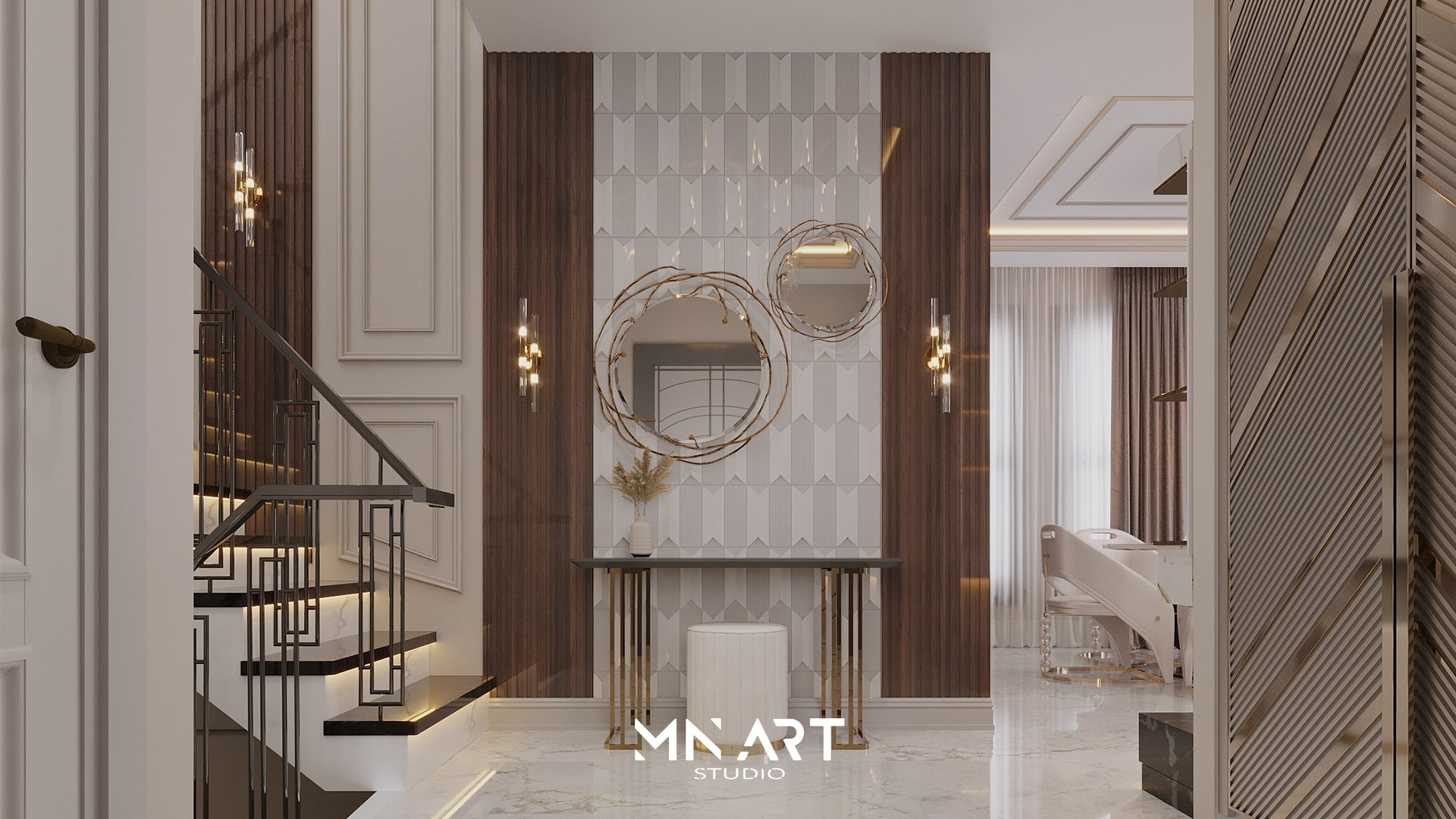 E.D. Villa modern villa dekorasyonu