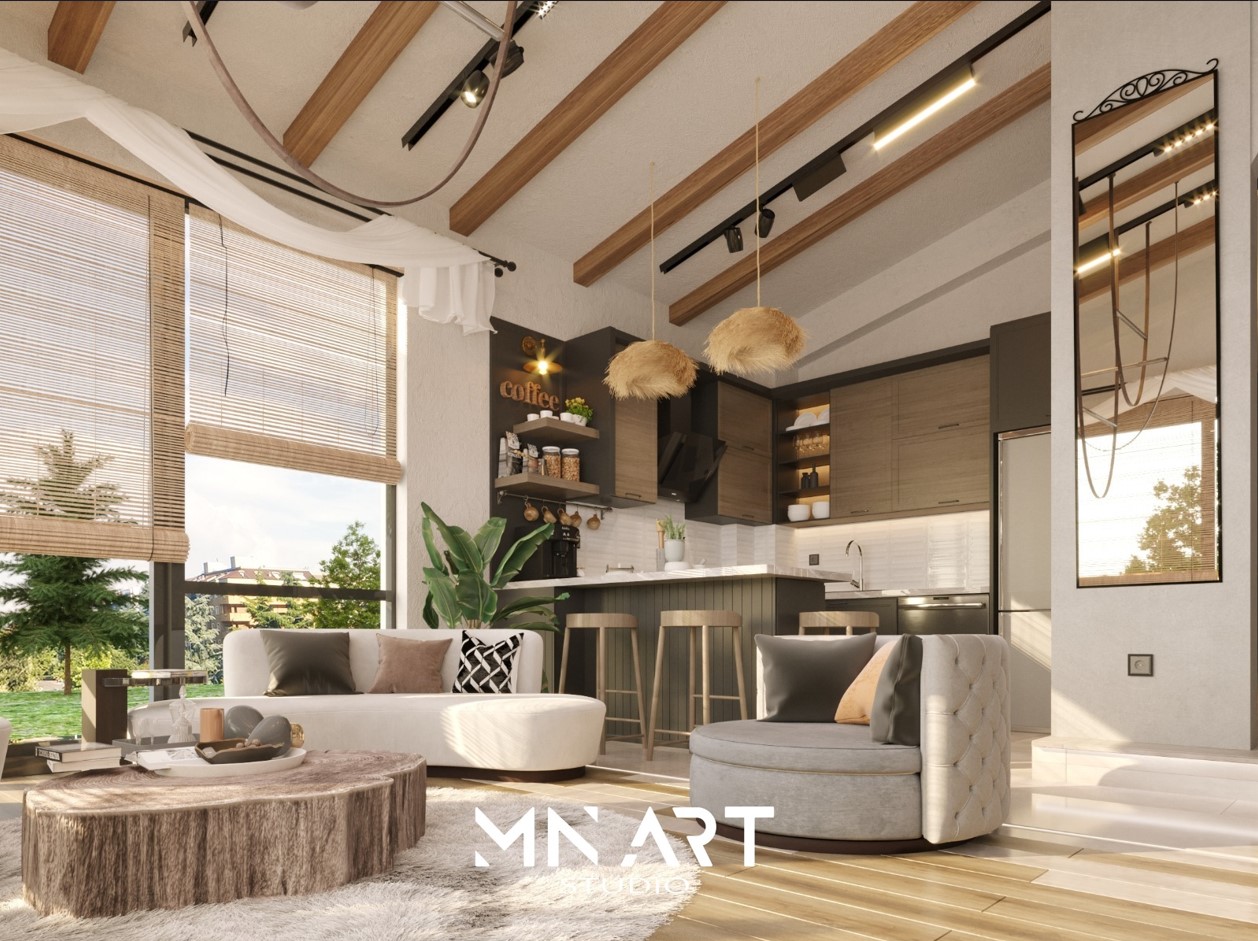 Lavender Villaları iç mekan tasarımı – modern villa dekorasyonu