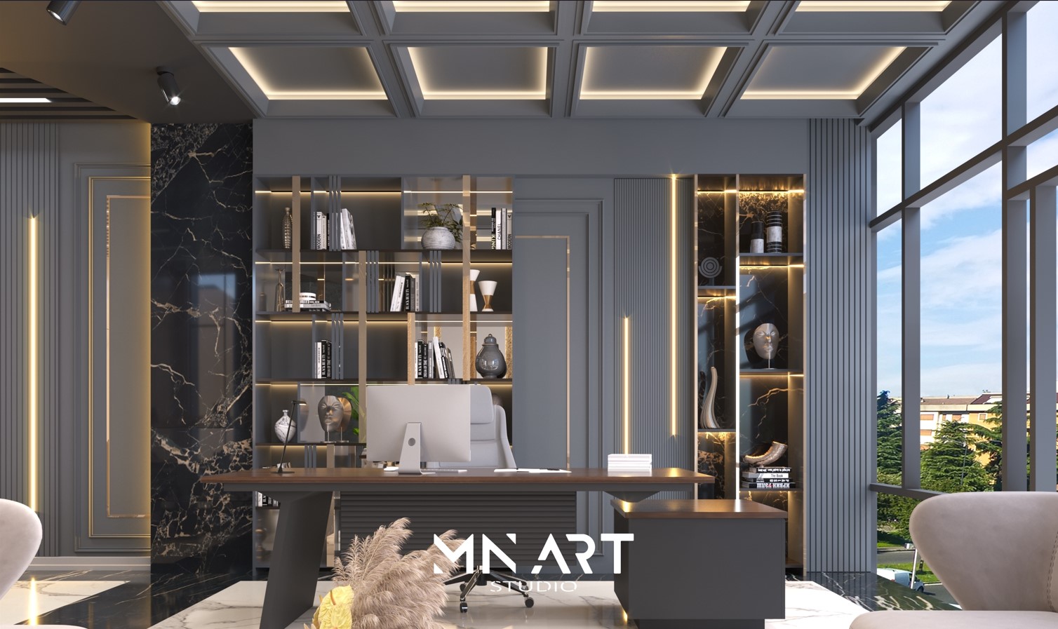 Modern ofis dekorasyonu – Opet Ofis iç mekan tasarımı