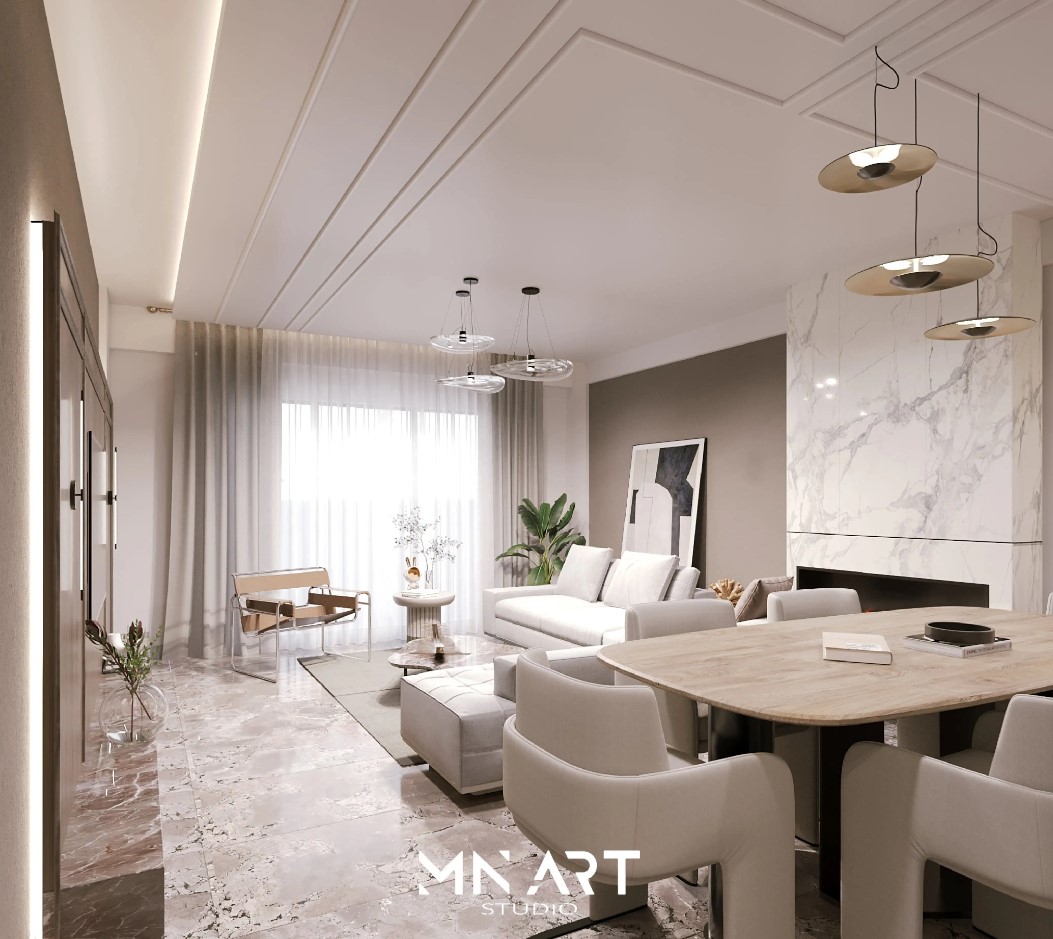 Optima Park Life şık iç mekan dekorasyonu