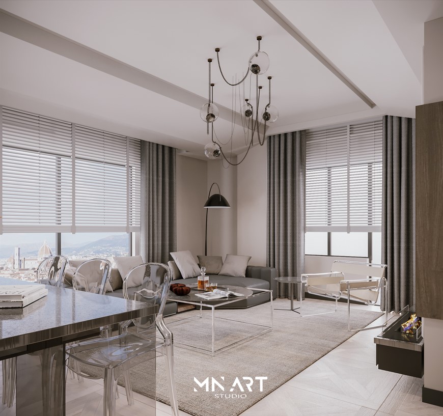 U.A. Evi modern iç mekan tasarımı