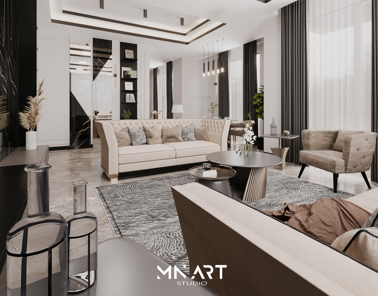 Villa Panorama modern iç mekan tasarımı