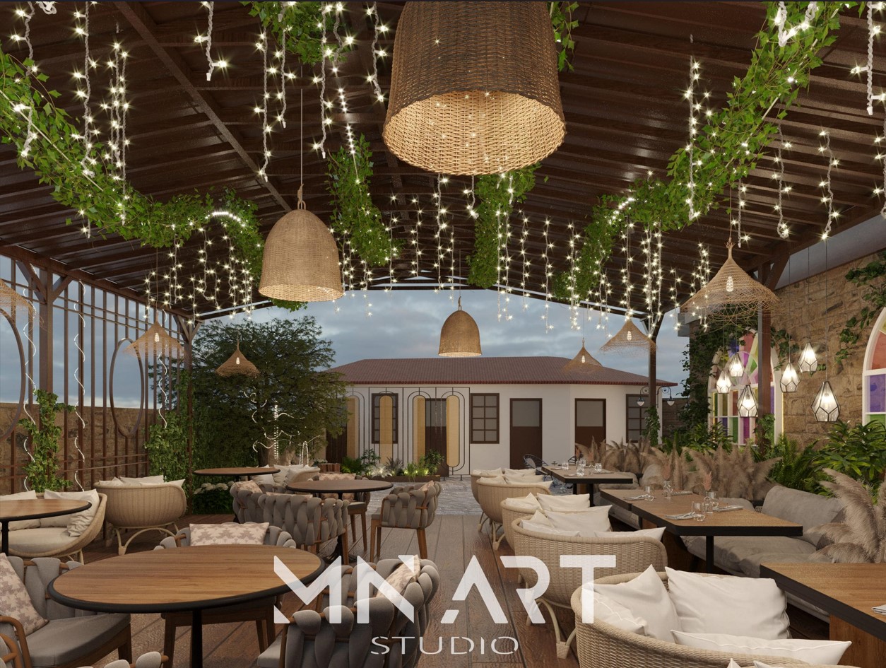 Yedekçioğlu Konak Kafe Oturma Alanı Tasarımı